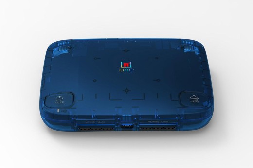 It's him. He always lies. A Taki Udon SuperStation MiSTer console in translucent blue.